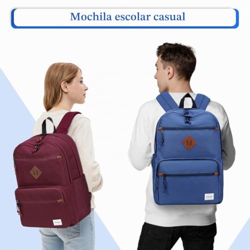 Mochila de adolescente para libros y portátil que alivia el peso en la espalda 4
