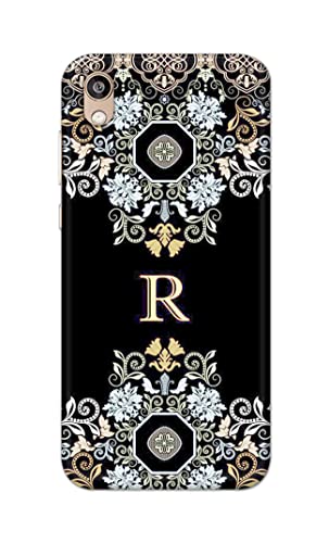 Image of PRINTFIDAA Name II Initial II Letter Floral Pattern Alphabet R Printed Designer Hard Back Case Cover for Honor 8S / Huawei Y5 (2019), AMN-LX9, AMN-LX1, AMN-LX2, AMN-LX3 -(SF) MVN1007