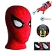 SYNERVO Máscara de Carnaval, Unisex Máscara de Cosplay para Niños Adulto con Lanzador de Héroes Guante, Máscara de Halloween, Mascara de Spider Niño, para Halloween Carnaval Mascarada Cosplay