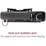 Gas One Portable Butane Camping Stove with Case: Automatic Ignition, Precise Heat Control - Camping & Tailgating and Outdoor Cooking - Image 3