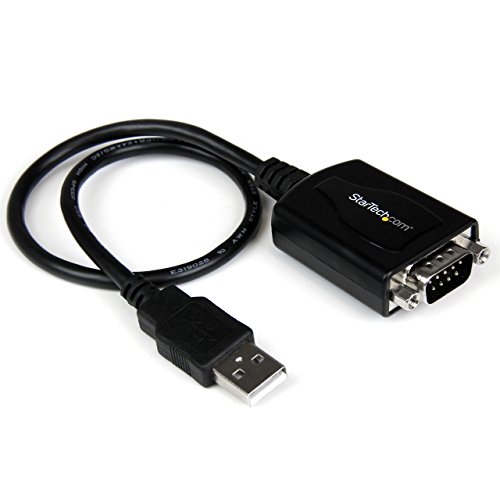 StarTech.com USB to Serial Adapter - 1 Port - COM Port Retention - Texas Instruments TIUSB3410 - USB to RS232 Adapter Cable (ICUSB2321X),Black