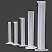 Belinlen 10 Pack Plastic Cylinders and Beakers Set, Including 5 Pack Clear Plastic Graduated Cylinders (10, 25, 50, 100, 250ml) and 5 Pack Plastic Beakers Set (50, 100, 250, 500, 1000ml)