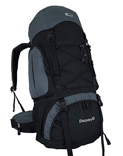 Discovery 80 Internal Frame Camping Hiking Backpack (Grey)