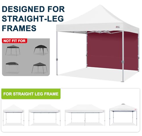 Image of MASTERCANOPY 10x10 Pop Up Canopy Sidewall Only 1-Pack Burgundy