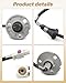 JUWEVAZU Radio Antenna Base Mount & Cable Fit for Jeep Wrangler 2007 2008 2009 2010 2011 2012 2013 2014 2015 2016, Replace 56040921AG