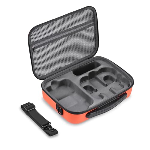 BRDRC Neo Tasche Wasserdichtes Koffer Tragbare für DJI Neo Fly More Combo Tragetasche Reisetasche für RC-N3 Drohne Zubehör orange Farbe (Not for Neo 2)