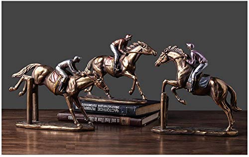 Tyny Statues Decor Sculptures Horse Racing Sculpture For Home Decoration Vintage Statue Crafts Running Horse Figurine Business Gifts-A_As_Shown #TOP2