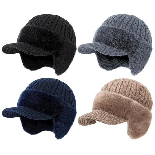Gorro de punto – Gorro de invierno | Gorro de invierno transpirable y cómodo | Gorro cálido para climas fríos, deportes al aire libre | Esquiar, Senderismo, Snowboard, Ciclismo, trineo, Regalo para