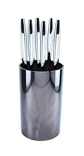 Le Couteau du Chef 11010002 - Juego de 6 cuchillos (metal, 9,5 x 9,5 x 27 cm), color plateado Cover