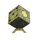 N A Hellraiser Puzzle Box,Solid Wood Cube 3D Shape Shifting Box Lemarchand Solid Wood Lament Le'...
