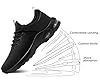LARNMERN Safety Trainers Men Waterproof Steel Toe Cap Trainers Work Shoes Cushioned Lightweight Comfortable Walking Sneakers(8.5 UK,Black) #2