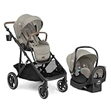 Chive and Rue - All-in-One Convertible Single-to-Double Modular Stroller with 20+ Customizable Modes & All-Terrain Wheels, and Lightweight Infant Car Seat Travel System (Dove)