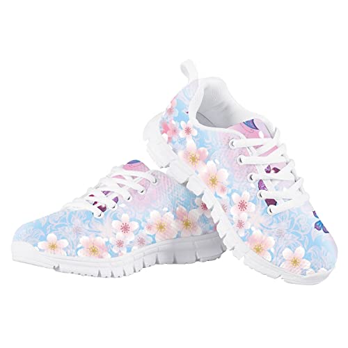 MARSVOVO Kids Animal Print Sneakers Flexible Athletic Lightweight Breathable Lace-up First Shoes for Walking Boy Girl Most Comfortable Classic Printed Casual Fashion Non Slip Sport Girl Running Shoes4