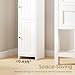BEWISHOME Small Bathroom Cabinet, Bathroom Storage Cabinet with Adjustable Shelves & 2 Doors, Narrow Toilet Paper Cabinets, 7.9