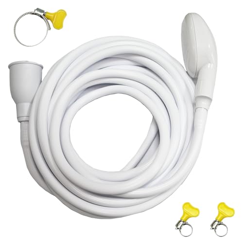 5m/16.4ft Portable Sink Hose Faucet Sprayer Sink Spray Rubber Hose Shampoo Sprayer Handheld Faucet Shower for Pets, Bathing Baby, Washing Hair, Rinsing Vegetables
