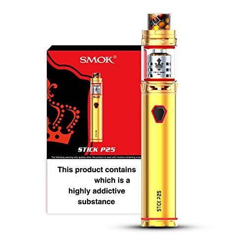 Genuine-SMOK-Stick-P25-E-Cigarette-Vape-Starter-Kit-3000mah-with-2ml-Tank-Atomiser-No-Nicotine-Gold