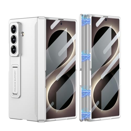 SHIEID Samsung Galaxy Z Fold8 Ultra�p�P�[�X ���C�q���W�ی�J�o�[ �܂肽���ݎ��L�b�N�X�^���h �X�N���[���v���e�N�^�[���� �V���o�[�z���C�g