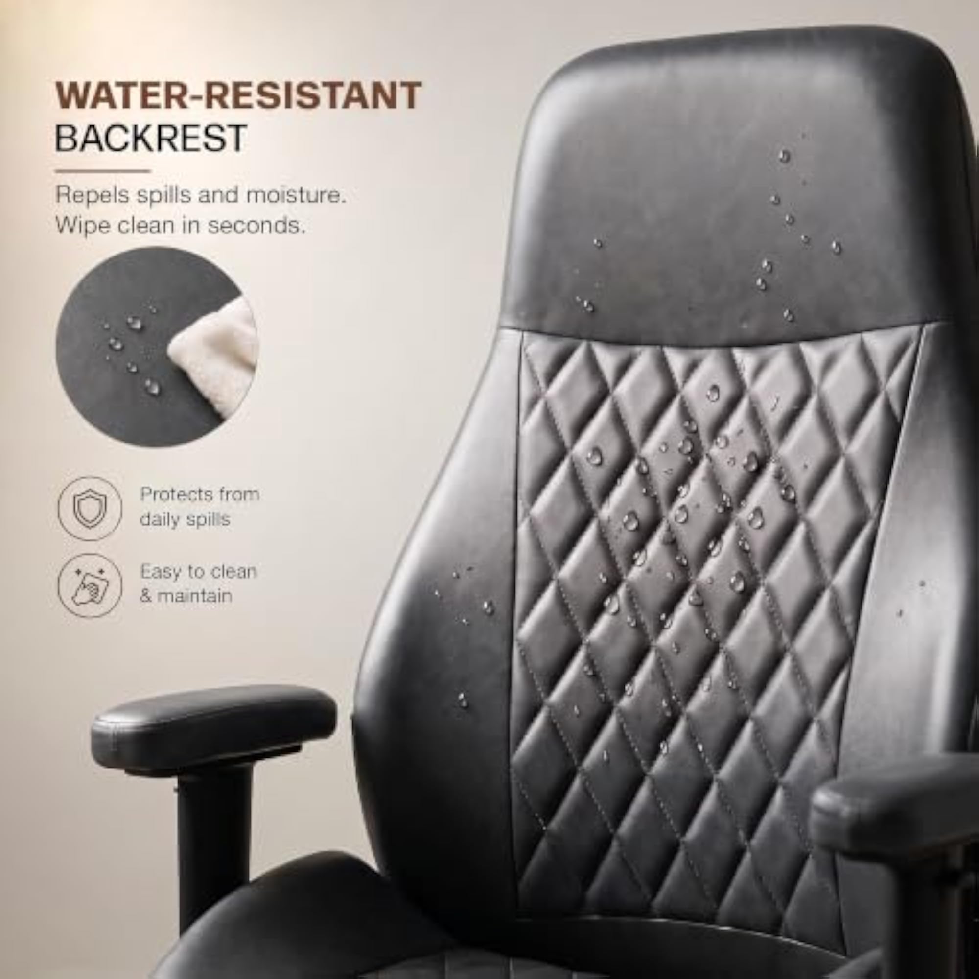 Flexa Ergonomic Office Chair for Work & Home with Premium PU Leather
