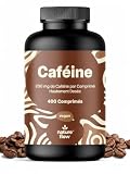 Caféine 200 mg - 400 Comprimés Vegan - Haute Dose - Cafeine Pure - Produit en Allemagne - Testé en laboratoire