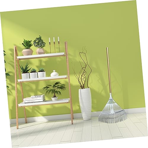 Hoement Ancinho De Folhas Para Jardim Ancinho De Jardim Ancinho De Folhas De Metal Ajustável Ancinho