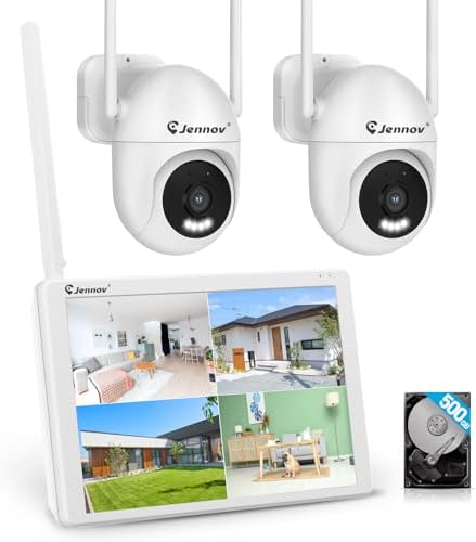 Amazon.co.jp: Jennov 防犯カメラ 屋外 800万画素対応可 モニターつき