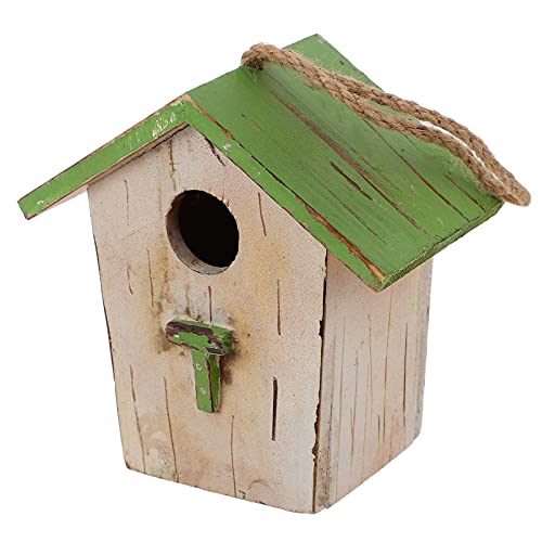 Hanabass Proof Tool Paint To Birdhouse Hut Perch Sparrow Window Decoration Unfinished Decorative Decor Birds Patio Wooden Finch For Squirrel Dove Wild Swallow Nest Throstle Feeder Bird #TOP19