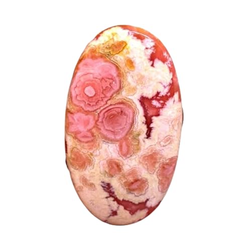 Rhodochrosite naturelle 50x27x4mm gemme cabochon ovale en vrac fabrication bijoux collier bague