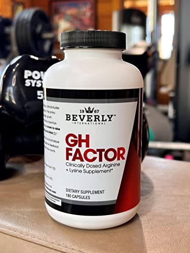 Beverly International Gh Factor, 180 Capsules. Raise Levels By Up To 8-Fold. Clinically Dosed Arginine + Lysine Supplement. P.m. Growth Promoter For Men & Women. Revitalize Your Physique. #TOP3