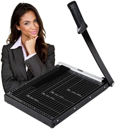 Ediesi, Paper Cutter, Paper Trimmer, Paper Guillotine, A3 and A4, Manual, High Precission, Photo or Paper, 3 Colours Available (A4 - Black)
