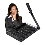 Ediesi, Massicot, A4, Coupe Papier, Guillotine, pour Home, Feuilles A4, Cisaille pour Office, Professionnel, Manuel, Précision Maximale, 3 Couleurs disponibles (Noir)