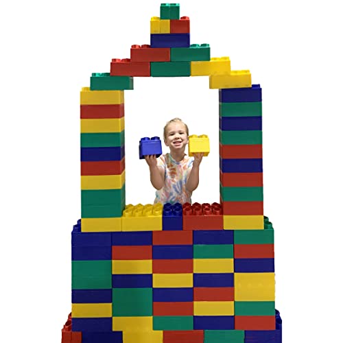MassBricks Jumbo Plastic Building Blocks 86 Pieces Giant Toddler