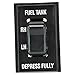 TRQ Fuel Gas Tank Selector Switch Dash Mounted Compatible with Chevy GMC C/K R/V Pickup Truck