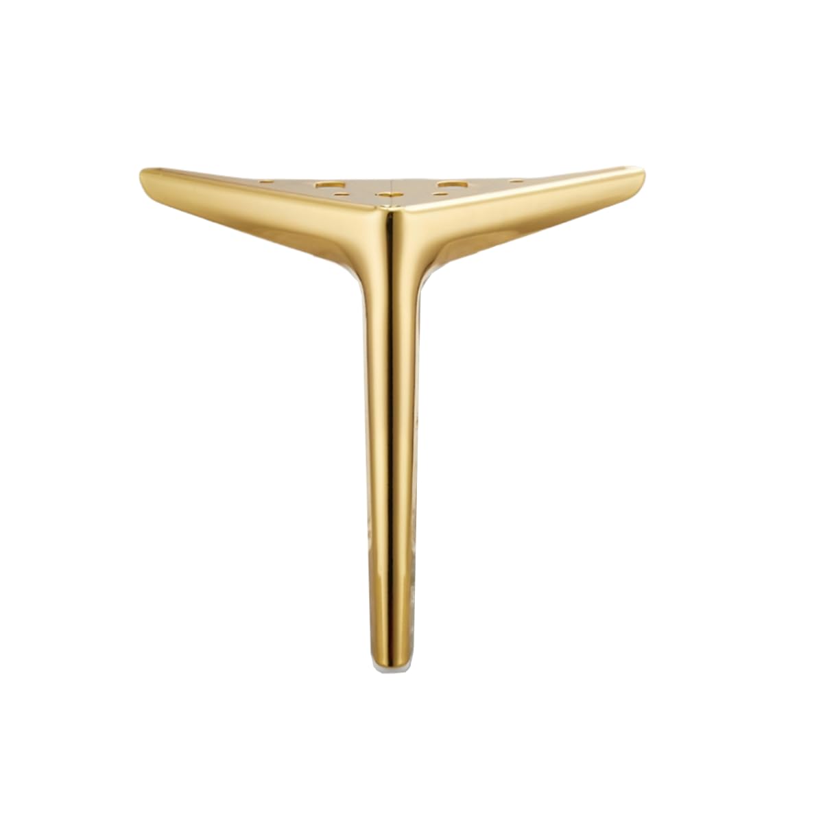 ETOPARS Furniture Legs Metal Triangle Feet Replacement for Cabinet Dresser Sofa Chair Workbench,Pack of 2(Golden,15cm)