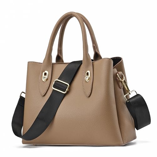 Image of Purse Strap Gold Hardware Replacement Crossbody Bag Strap, Wide Adjustable Shoulder Strap