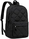 CAMTOP Backpack for Women Travel Backpack Quilted Girls Backpacks for School Lightweight Water-Resistant Casual Daypack Backpacks (Black)