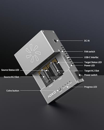 Lector SSD M.2 NVMe evita sobrecalentamiento al clonar discos duros rápido 6