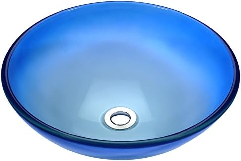 ANZZI Tempered Glass Vessel Sink - Caribbean Shore - Stellar Series LS-AZ168