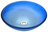 ANZZI Tempered Glass Vessel Sink - Caribbean Shore - Stellar Series LS-AZ168
