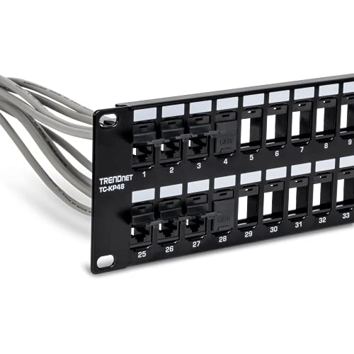 TRENDnet Cat6 Keystone Jack, 25-Pack Bundle, 90° Angle Termination, Compatible with Cat5, Cat5e, & Cat6 Cabling - Image 4
