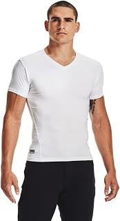 Men's Heatgear Tactical V-neck Compression Short-sleeve T-shirt