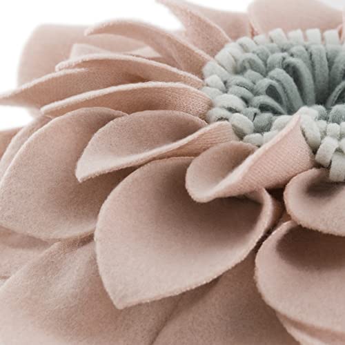 Kingrose 3D Flower Throw Pillow Decorative Accent Pillow Round Cushion For Spring Summer Sofa Bedroom Home Decor 14 Inches Pink #TOP3