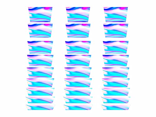 Image of CVANU Guitar Fretboard Sticker Fingerboard Carved Decal Stickers(Trapezium Design) Size(5cm X 17cm)(5cm X 17cm) Multicolor