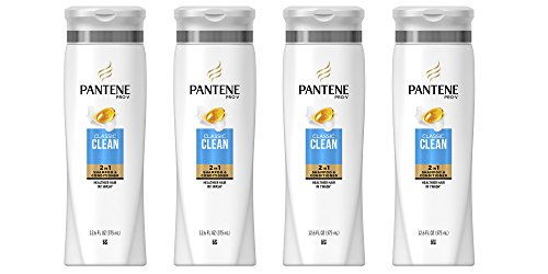 Pantene Pro-V Classic Clean 2in1 Shampoo & Conditioner, 12.6 ounces,4 Count