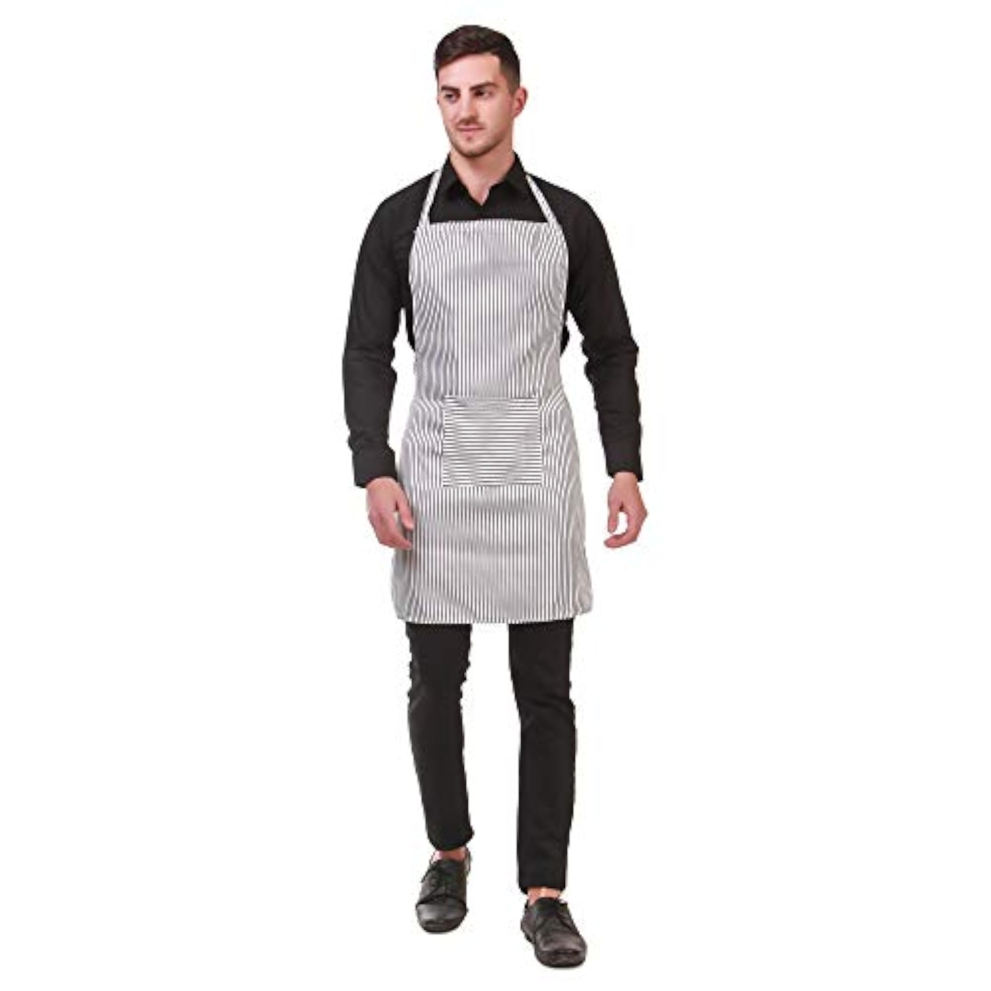 Men Women Cooking Kitchen Chef Apron, Zebra Lining