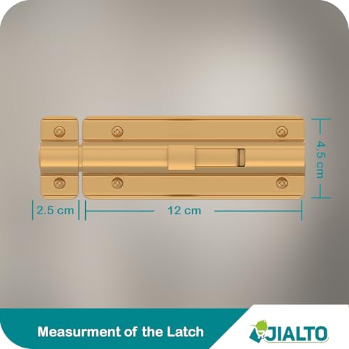 Image of Boniry Premium Heavy Duty Door Latch | Door Stopper Lock | Main Door High Security and Home and Office Doors for Wooden and PVC Door Latch (4, Gold)