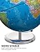 SOUNDANCE 13 Inch World Globe with Stable Heavy Metal Base, Educational Globe for Kids Learning, Large Globes Lamp with Colorful HD World Map Details, Constellation