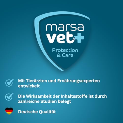 Marsavet Dental Pulver – Zahnpflegemittel für Hunde, Katzen, Nagetiere mit Insektenprotein. Zahnreinigung ohne Stress, Hundezahnbürste und Zahnpasta. Beseitigt Zahnstein, Zahnbelag, Maulgeruch - 125 g
