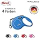 flexi® Classic XS Gurt 3 m blau, Roll-Leine für Hunde bis 12 kg