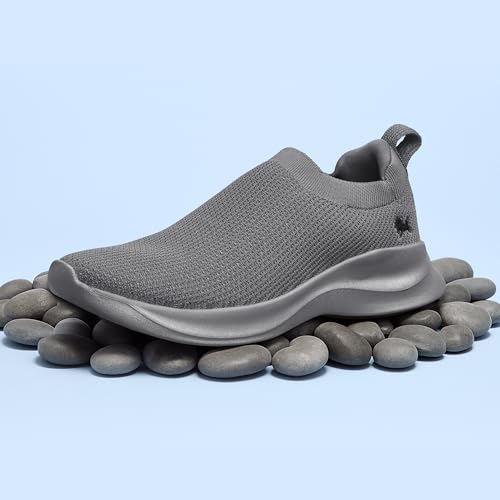 Image of Neeman's Unisex Cloud Flex Slip-On Sneakers | Lightweight Breathable Knit Shoes with Cushioned EVA Sole for Daily Walking & All-Day Comfort