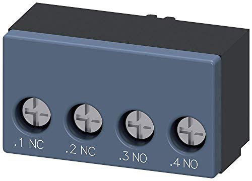 Bloque de interruptor auxiliar de terminal de tornillo con contactos 1 NO y 1 NC Siemens 3RA69